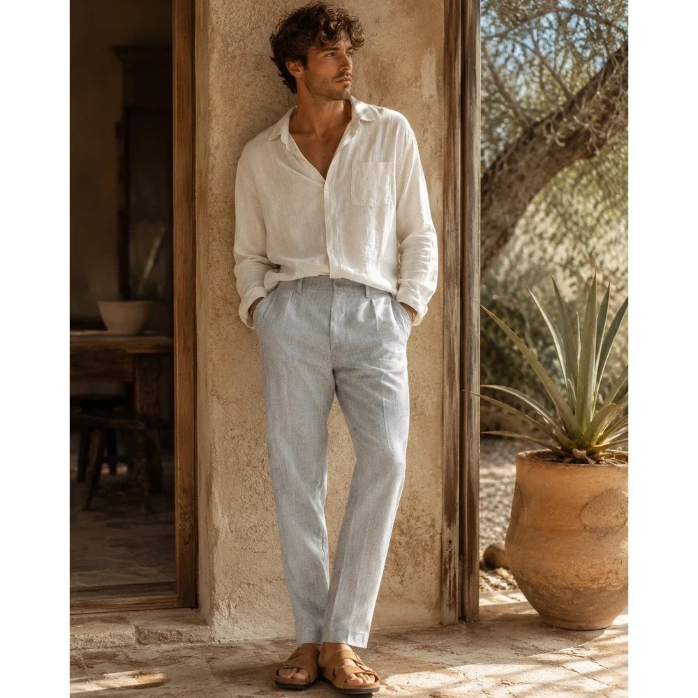 J.Crew Bedford Mens Gray Cotton Chino Dress Pants W31 L30 F3995 HO17